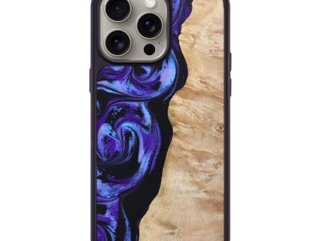 iPhone 15 Pro Max Wood+Resin Phone Case - Jonah (Purple, 668988) Online now