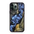 iPhone 13 Pro Max Wood+Resin Phone Case - Austin (Blue, 669753) Supply