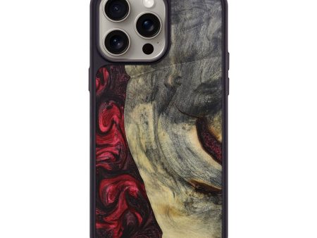 iPhone 15 Pro Max Wood+Resin Phone Case - Brock (Red, 669500) Discount