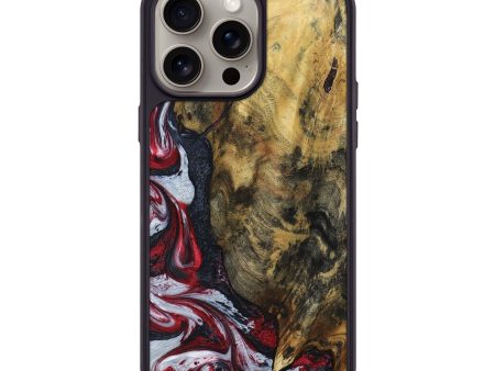 iPhone 15 Pro Max Wood+Resin Phone Case - Dave (Red, 669486) Online Hot Sale