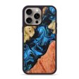 iPhone 15 Pro Max Wood+Resin Phone Case - Alina (Mosaic, 668752) on Sale