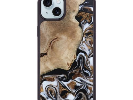 iPhone 15 Plus Wood+Resin Phone Case - Dick (Black & White, 667632) Online Sale