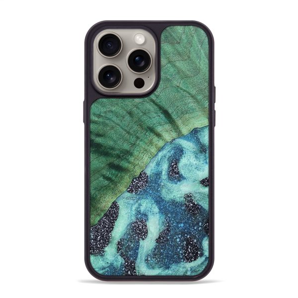 iPhone 15 Pro Max Wood+Resin Phone Case - Emersyn (Cosmos, 667858) For Sale