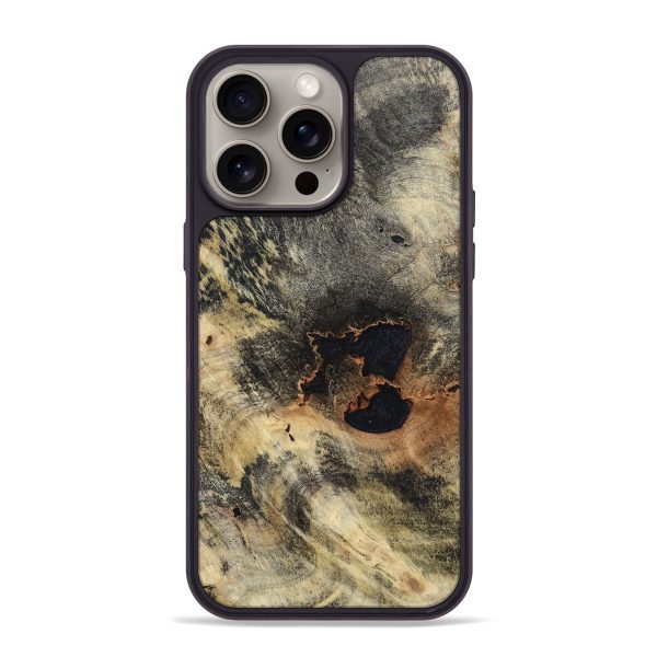 iPhone 15 Pro Max Wood+Resin Phone Case - Celeste (Wood Burl, 668895) Hot on Sale