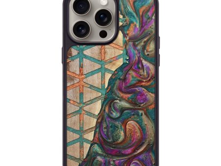 iPhone 15 Pro Max Wood+Resin Phone Case - Megan (Pattern, 668151) Hot on Sale