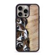 iPhone 15 Pro Max Wood+Resin Phone Case - Teresa (Black & White, 667634) Online Hot Sale