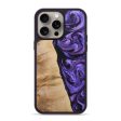 iPhone 15 Pro Max Wood+Resin Phone Case - Josiah (Purple, 666328) Hot on Sale