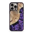 iPhone 15 Pro Max Wood+Resin Phone Case - Ellie (Purple, 669001) Fashion