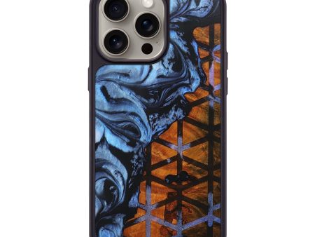 iPhone 15 Pro Max Wood+Resin Phone Case - Camron (Pattern, 666312) For Cheap