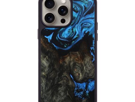 iPhone 15 Pro Max Wood+Resin Phone Case - Everlee (Blue, 667586) Supply