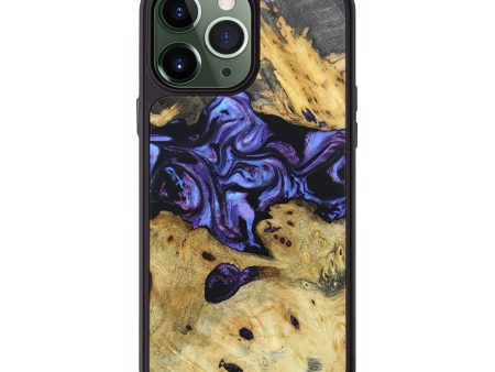 iPhone 13 Pro Max Wood+Resin Phone Case - Heidi (Purple, 668410) Sale