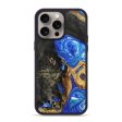 iPhone 15 Pro Max Wood+Resin Phone Case - Alexus (Blue, 666513) Cheap