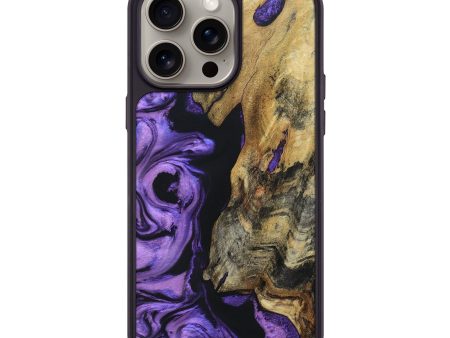 iPhone 15 Pro Max Wood+Resin Phone Case - Lola (Purple, 669004) Hot on Sale