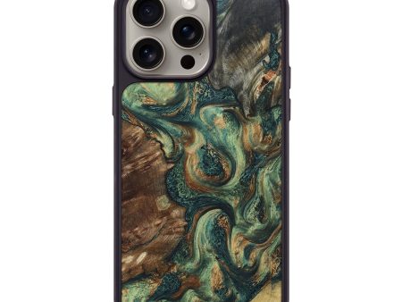 iPhone 15 Pro Max Wood+Resin Phone Case - Kenneth (Mosaic, 668731) Sale