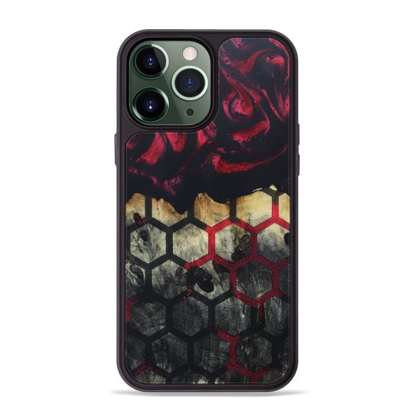 iPhone 13 Pro Max Wood+Resin Phone Case - Stacy (Pattern, 666445) For Sale