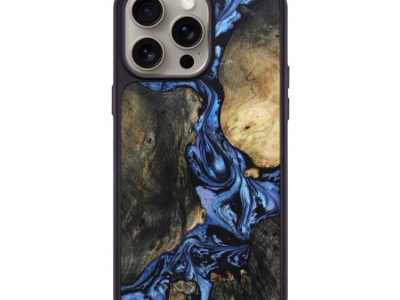 iPhone 15 Pro Max Wood+Resin Phone Case - Ira (Mosaic, 668181) Supply