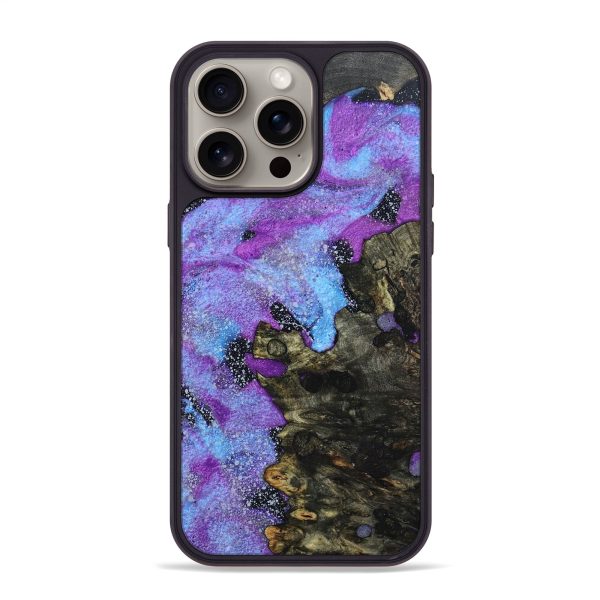 iPhone 15 Pro Max Wood+Resin Phone Case - Wendi (Cosmos, 667833) Sale