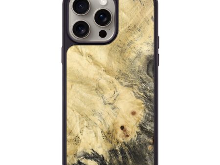 iPhone 15 Pro Max Wood+Resin Phone Case - Celia (Wood Burl, 667903) For Cheap