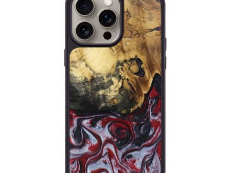 iPhone 15 Pro Max Wood+Resin Phone Case - Ari (Red, 669480) Online Hot Sale