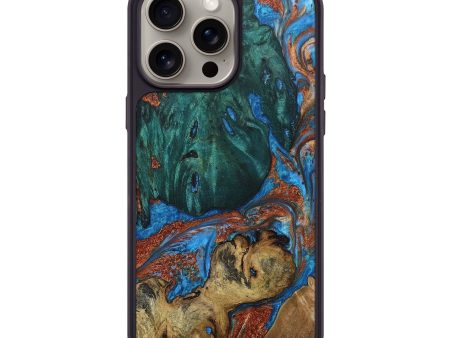 iPhone 15 Pro Max Wood+Resin Phone Case - Zayden (Mosaic, 667058) Cheap