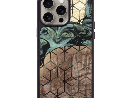 iPhone 15 Pro Max Wood+Resin Phone Case - Aimee (Pattern, 666437) Cheap