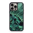 iPhone 15 Pro Max Wood+Resin Phone Case - Deja (Green, 670480) For Cheap