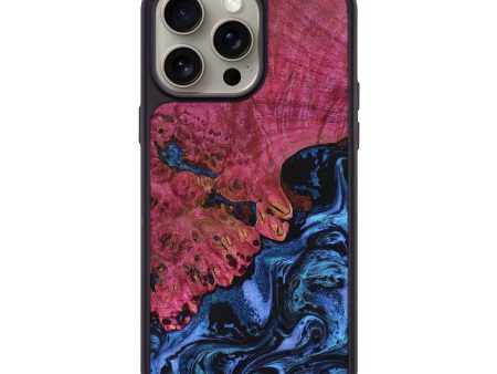 iPhone 15 Pro Max Wood+Resin Phone Case - Paris (Blue, 666492) For Discount