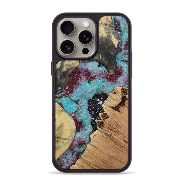 iPhone 15 Pro Max Wood+Resin Phone Case - Calvin (Cosmos, 667047) Online Hot Sale