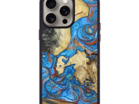 iPhone 15 Pro Max Wood+Resin Phone Case - Carolyn (Mosaic, 668756) Supply