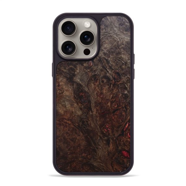 iPhone 15 Pro Max Wood+Resin Phone Case - Ora (Wood Burl, 668326) Cheap