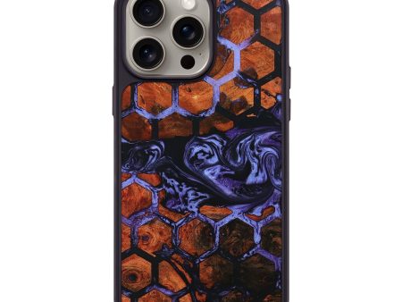 iPhone 15 Pro Max Wood+Resin Phone Case - Mildred (Pattern, 668161) on Sale