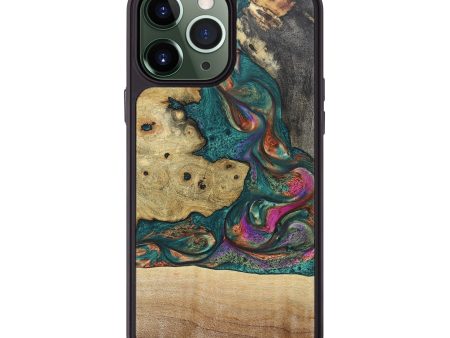 iPhone 13 Pro Max Wood+Resin Phone Case - Amiyah (Mosaic, 668196) Online now