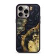 iPhone 15 Pro Max Wood+Resin Phone Case - Damon (Pure Black, 668923) Supply