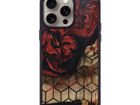 iPhone 15 Pro Max Wood+Resin Phone Case - Sherri (Pattern, 668812) Discount