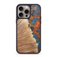 iPhone 15 Pro Max Wood+Resin Phone Case - Nevaeh (Cosmos, 667885) For Sale