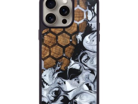 iPhone 15 Pro Max Wood+Resin Phone Case - Wren (Pattern, 668435) on Sale