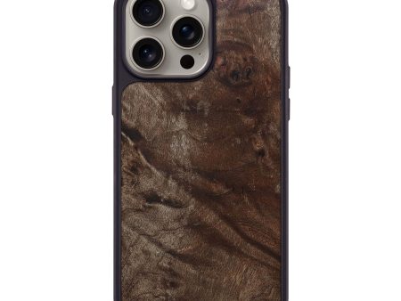 iPhone 15 Pro Max Wood+Resin Phone Case - Ian (Wood Burl, 668883) Hot on Sale