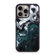 iPhone 15 Pro Max Wood+Resin Phone Case - Aiden (Black & White, 667253) on Sale