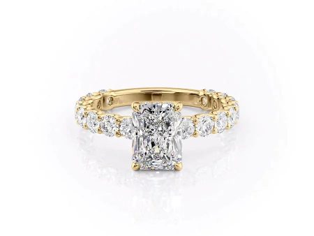 The Adelle Set With A 1 Carat Radiant Moissanite For Discount