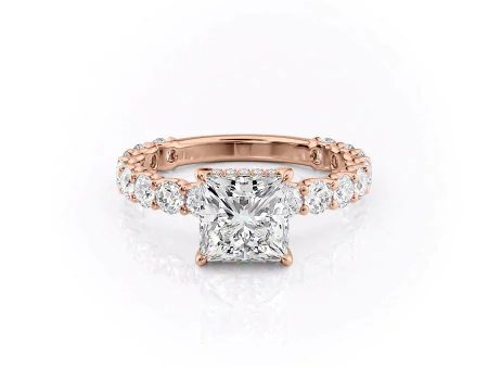 The Adelle Set With A 1 Carat Princess Moissanite For Discount