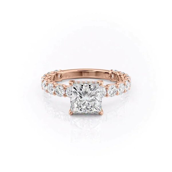 The Adelle Set With A 1 Carat Princess Moissanite For Discount