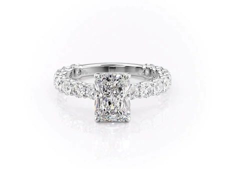 The Adelle Set With A 1.5 Carat Radiant Moissanite Discount